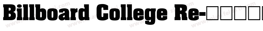 Billboard College Re字体转换